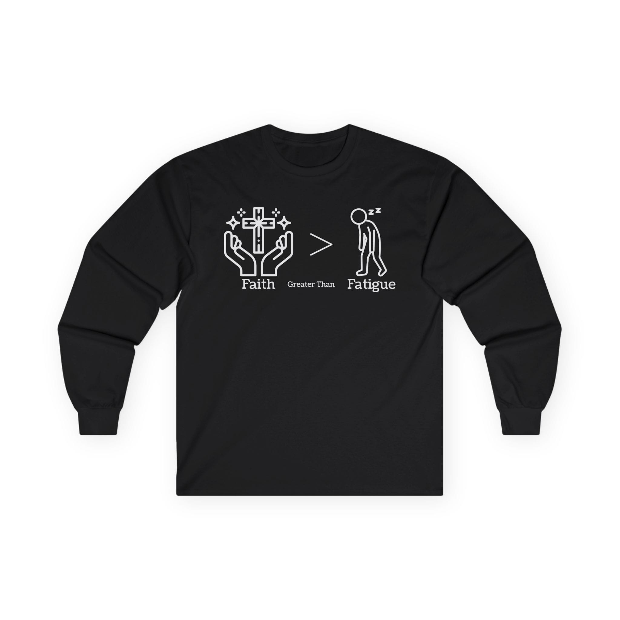Black Long Sleeve Tee Faith > Fatigue