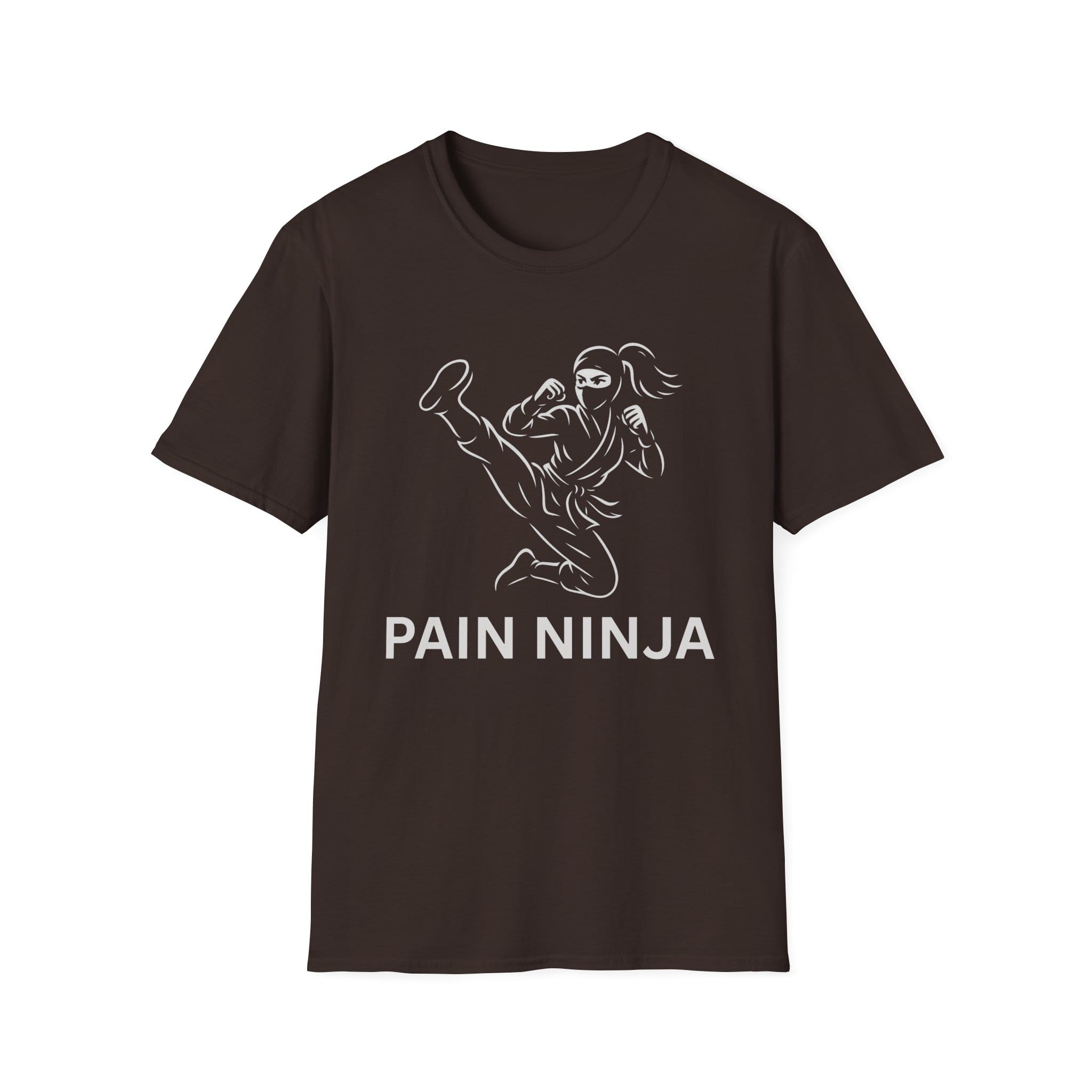 Dark Chocolate Short Sleeve Tee Pain Ninja Kick Woman