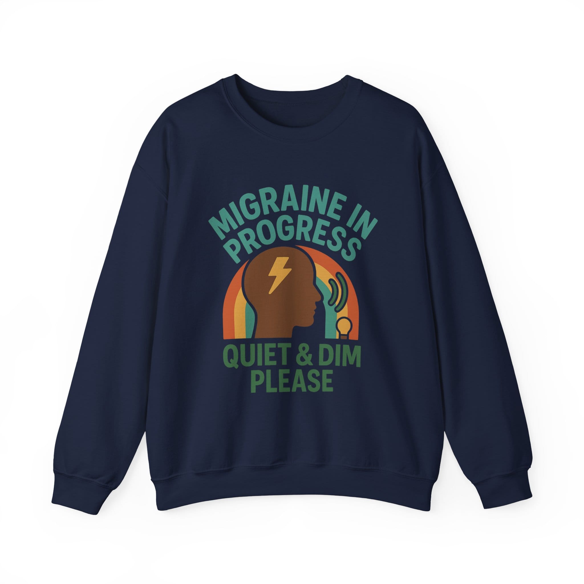 Navy Blue Sweatshirt Quiet & Dim Migraine
