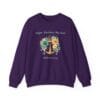 Purple Sweatshirt Hope Anchors My Soul Floral