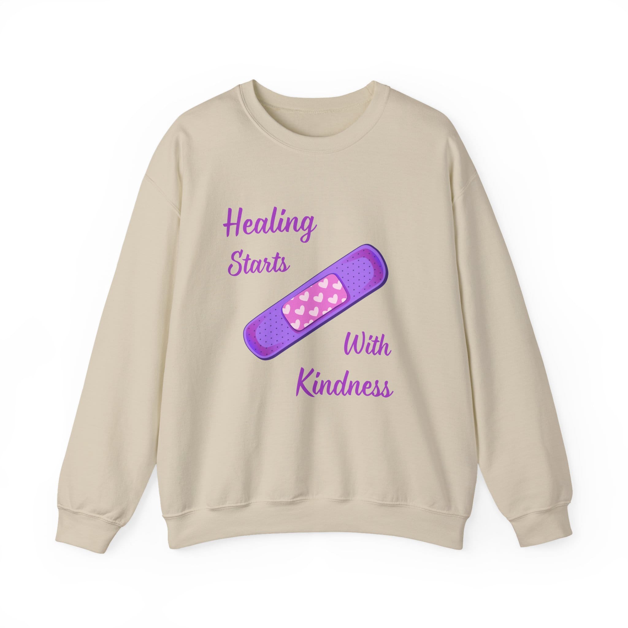 Sand Sweatshirt Healing Kindness Bandaid