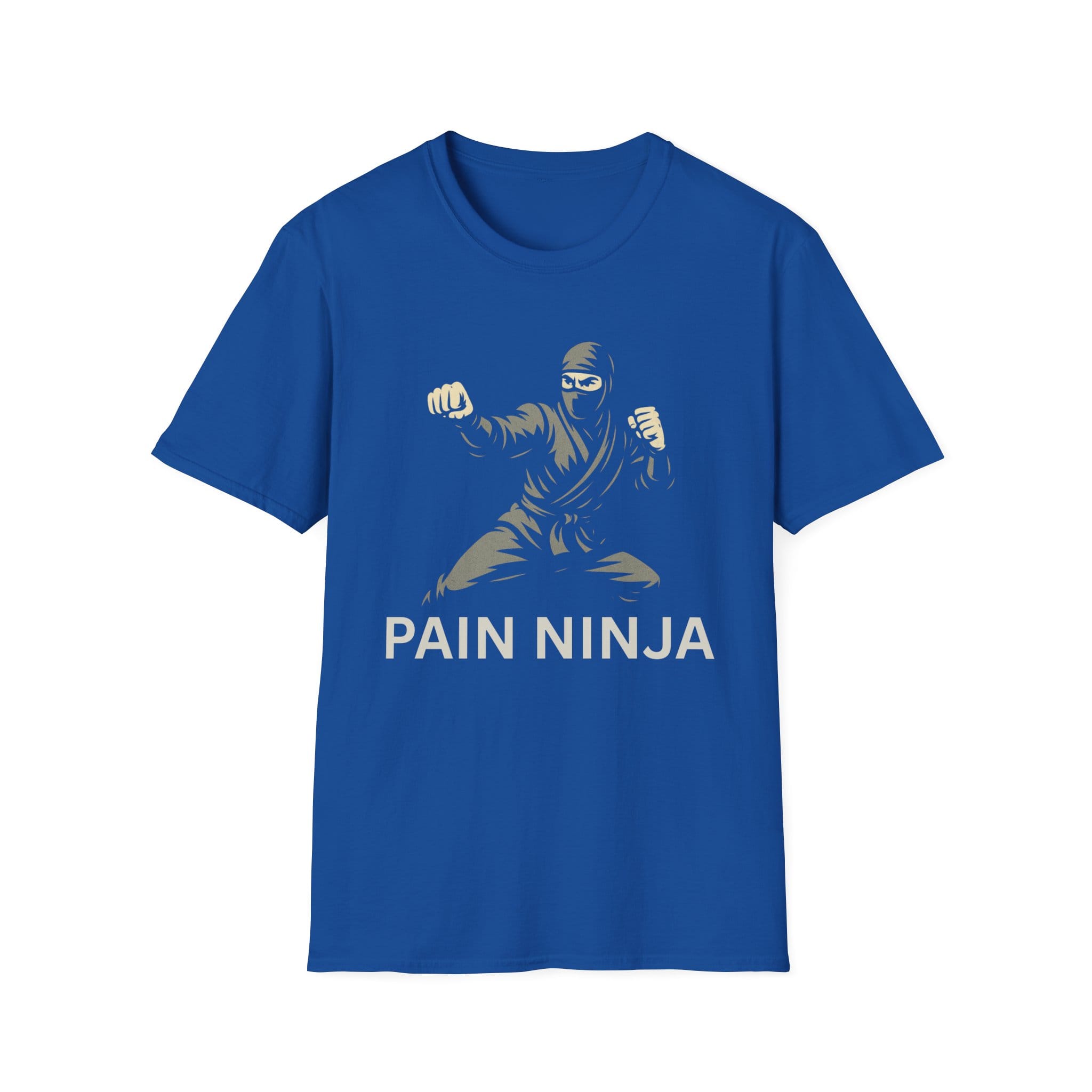 Royal Blue Short Sleeve Tee Pain Ninja Fists