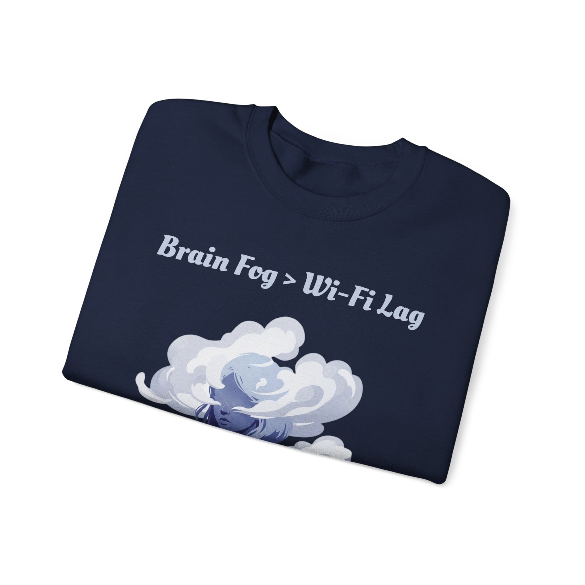 Navy Blue Sweatshirt Brain Fog > WiFi Lag