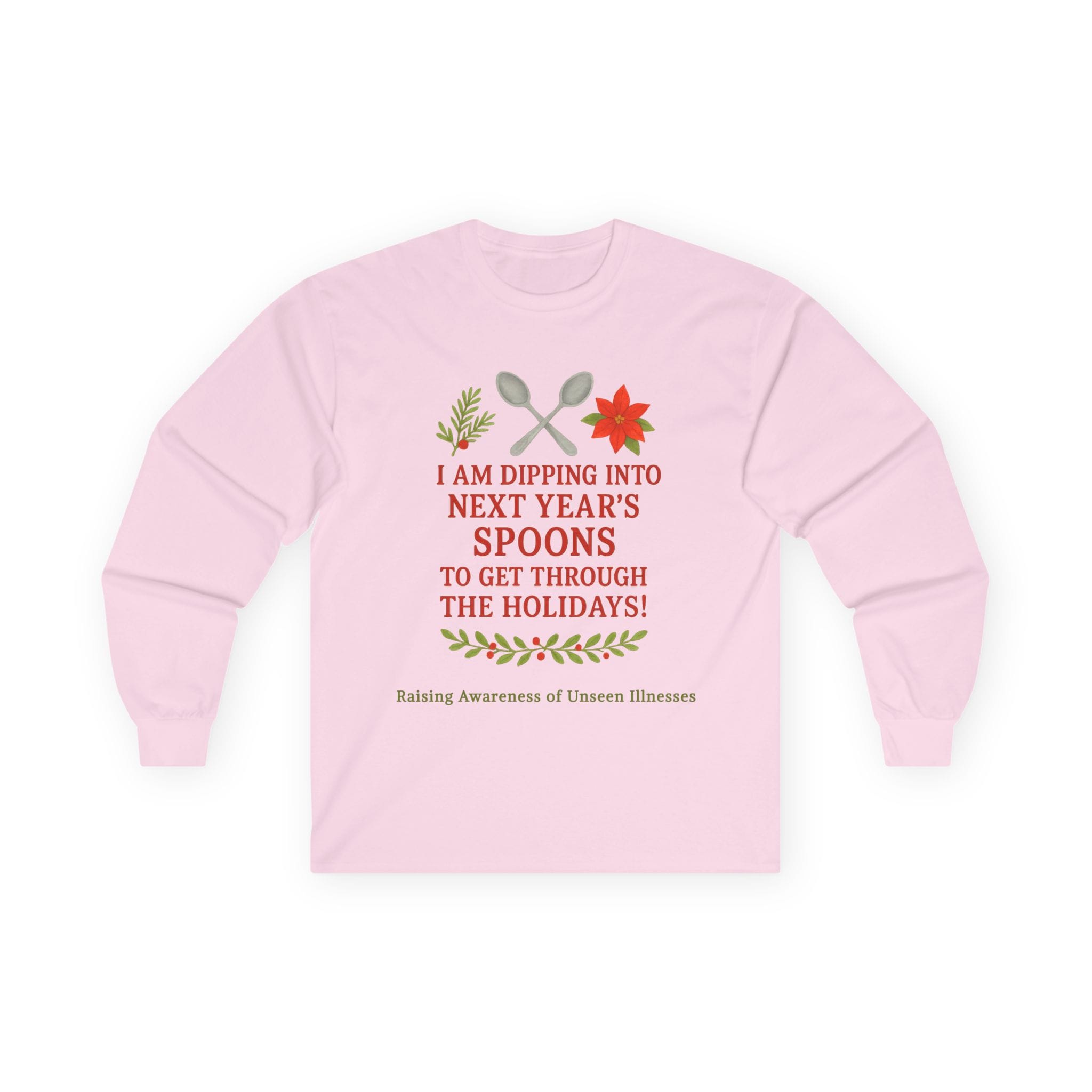 Light Pink Long Sleeve Tee Dipping into Next Year's Spoons