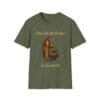 Military Green Short Sleeve Tee Jesus Saw the Broken Woman