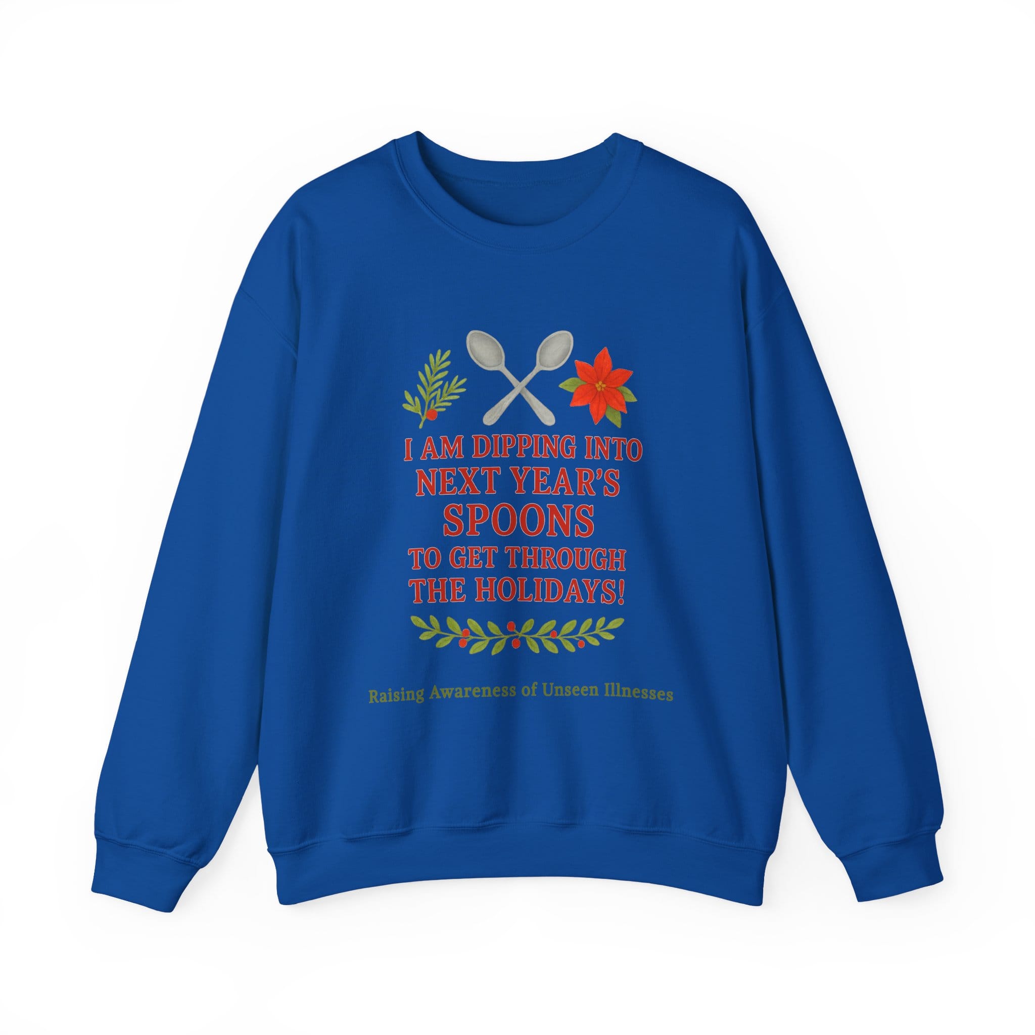 Royal Blue Sweatshirt Dipping into Next Year's Spoons