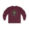 Maroon Long Sleeve Tee Faith over Fatigue Cross