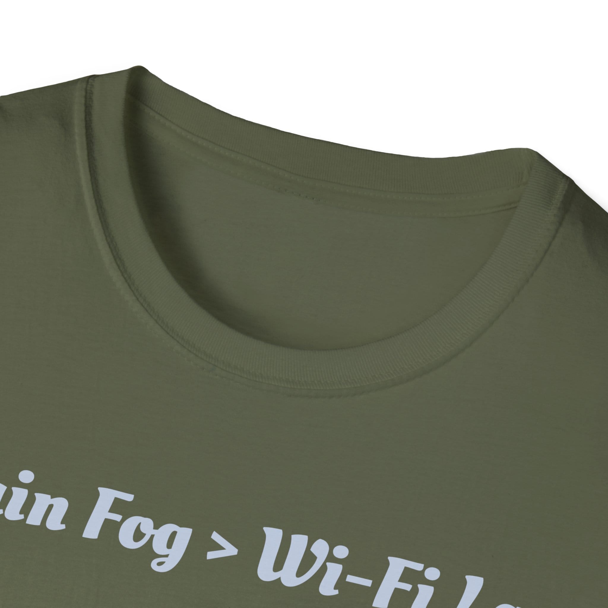 Military Green Short Sleeve Tee Brain Fog > WiFi Lag