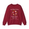 Cardinal Red Sweatshirt Patience Kindness Lifeline