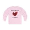 17892014948046413643_2048.jpeg Light Pink Long Sleeve Tee Jesus Saw the Broken Hearted