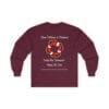 Maroon Long Sleeve Tee Patience & Kindness Lifeline