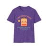 Heather Purple Short Sleeve Tee Low Power Mode Battery