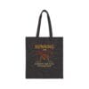 Black Canvas Tote Running on Empty Gauge