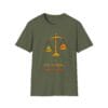 Military Green Short Sleeve Tee Kindness Outweighs Pain