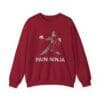 Cardinal Red Sweatshirt Pain Ninja Fists
