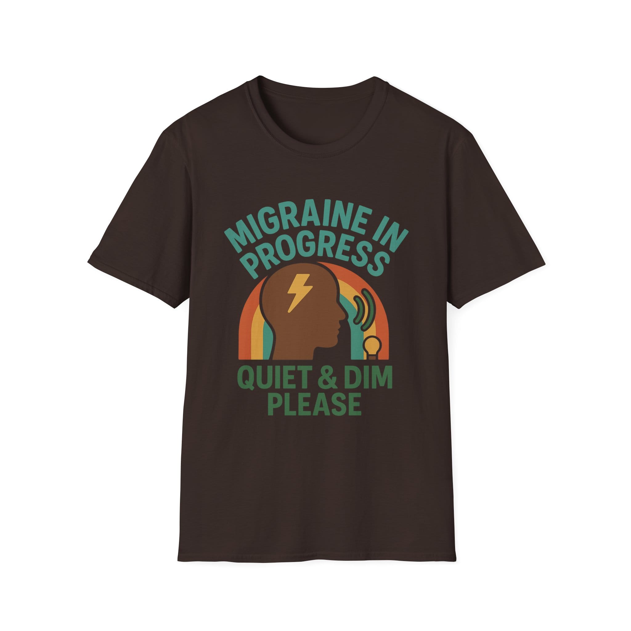 Dark Chocolate Short Sleeve Tee Quiet & Dim Migraine