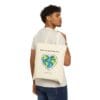 Natural Canvas Tote What the World Needs Earth Heart