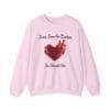 Light Pink Sweatshirt Jesus Saw the Broken Hearted