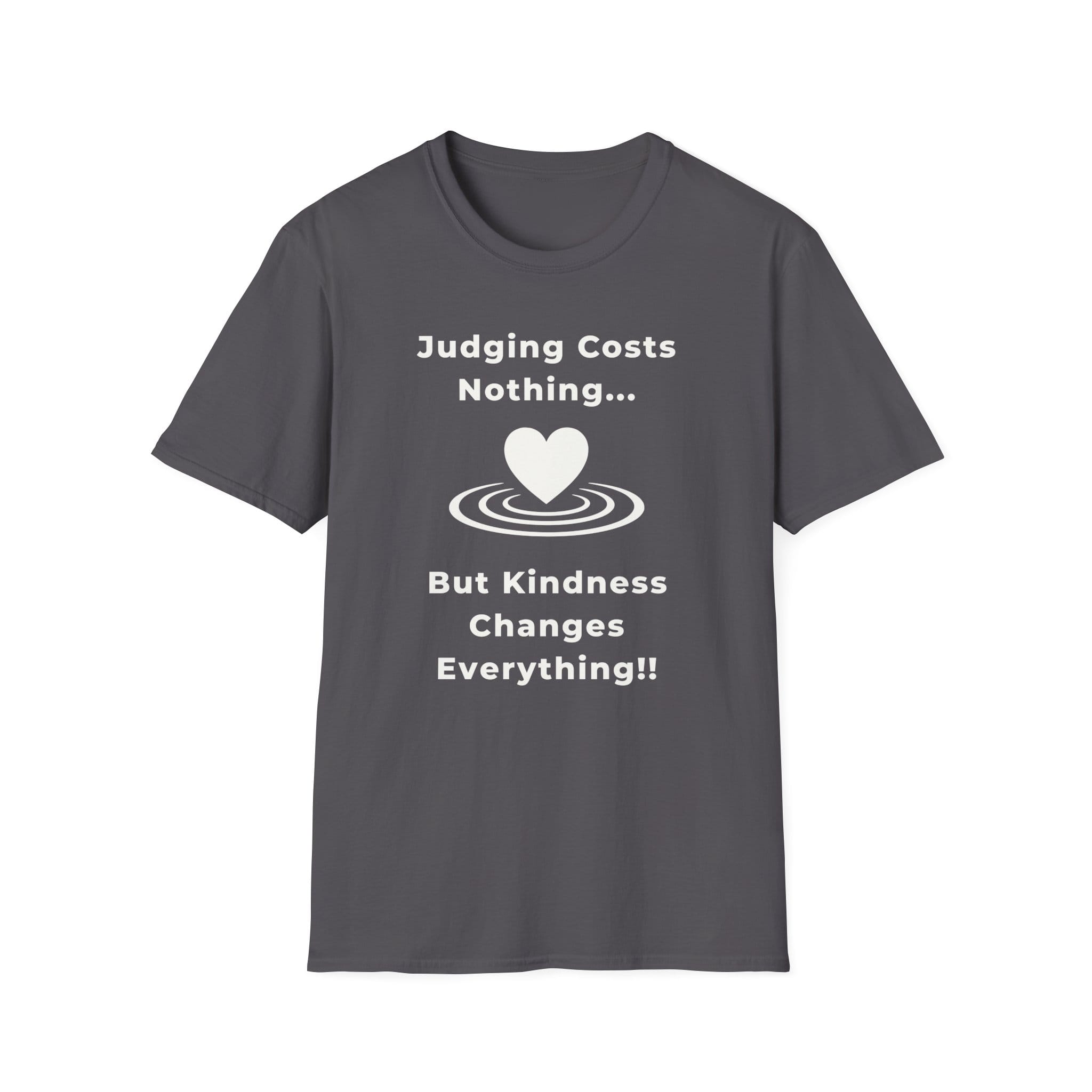 Charcoal Short Sleeve Tee Kindness Changes Everything