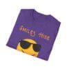 Heather Purple Short Sleeve Tee Smiles Hide Struggles