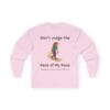Light Pink Long Sleeve Tee Pace of my Race Woman