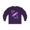 Purple Long Sleeve Tee Healing Kindness Bandaid