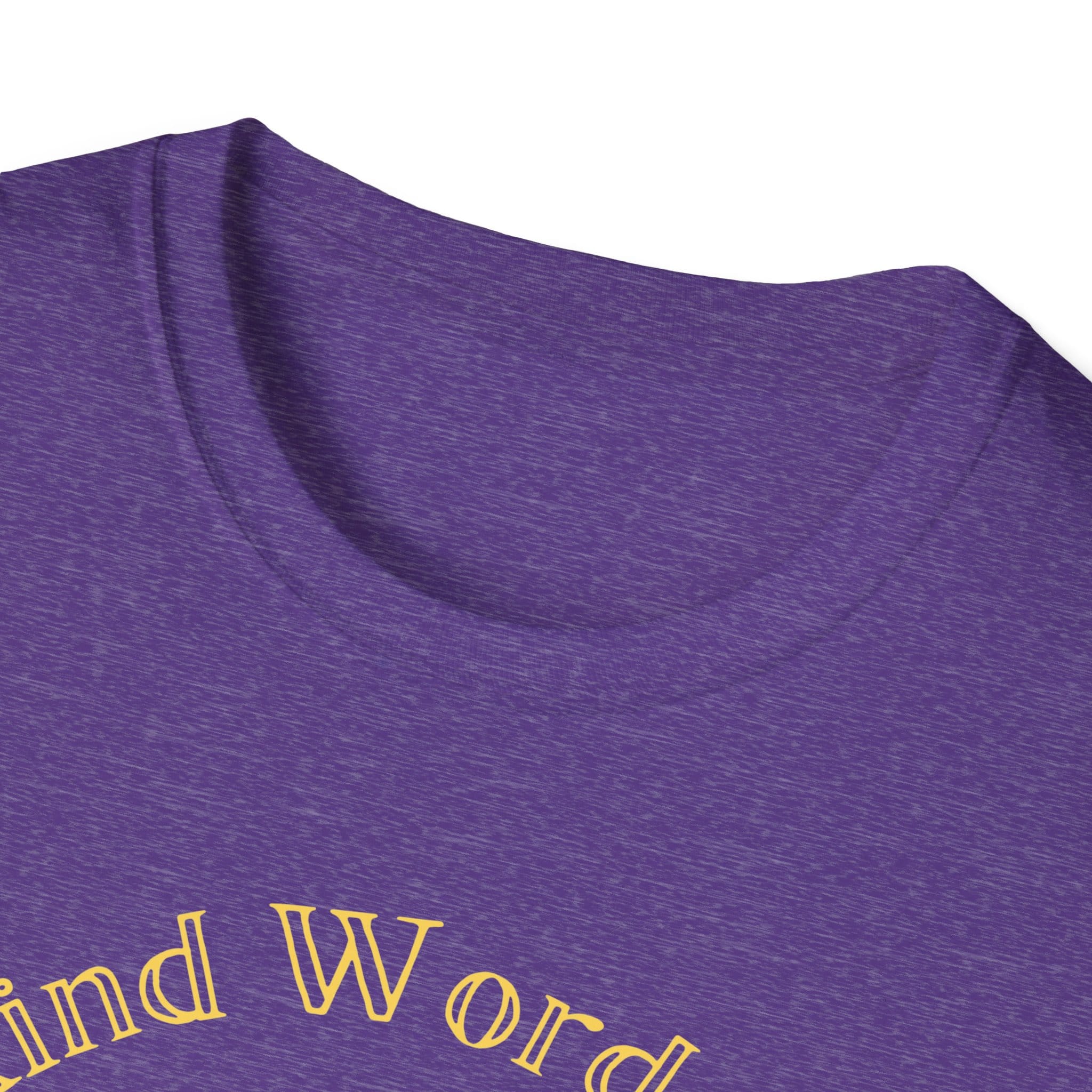 Heather Purple Short Sleeve Tee Kind Word Cure Sunflower