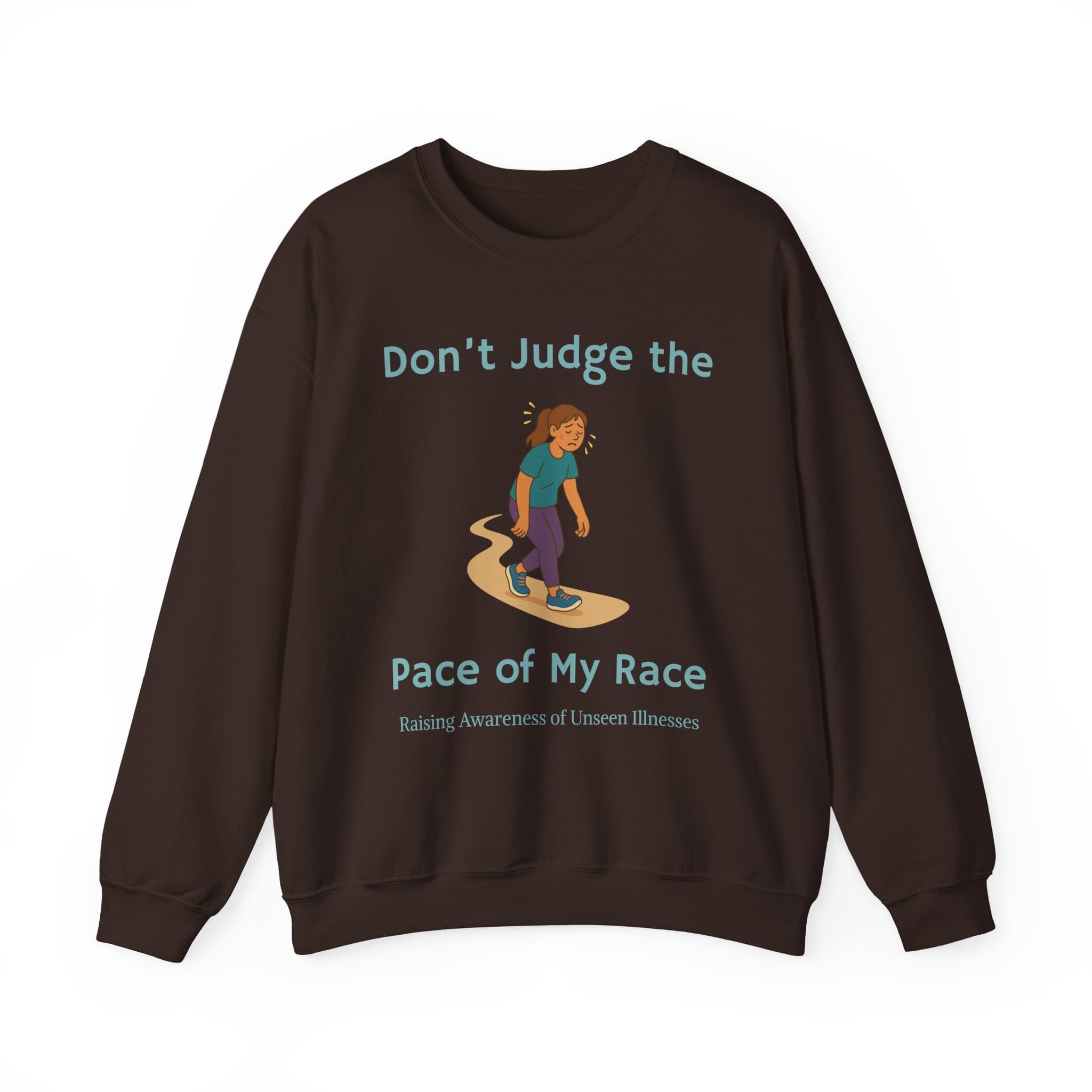 Dark Chocolate Sweatshirt Pace of my Race Woman