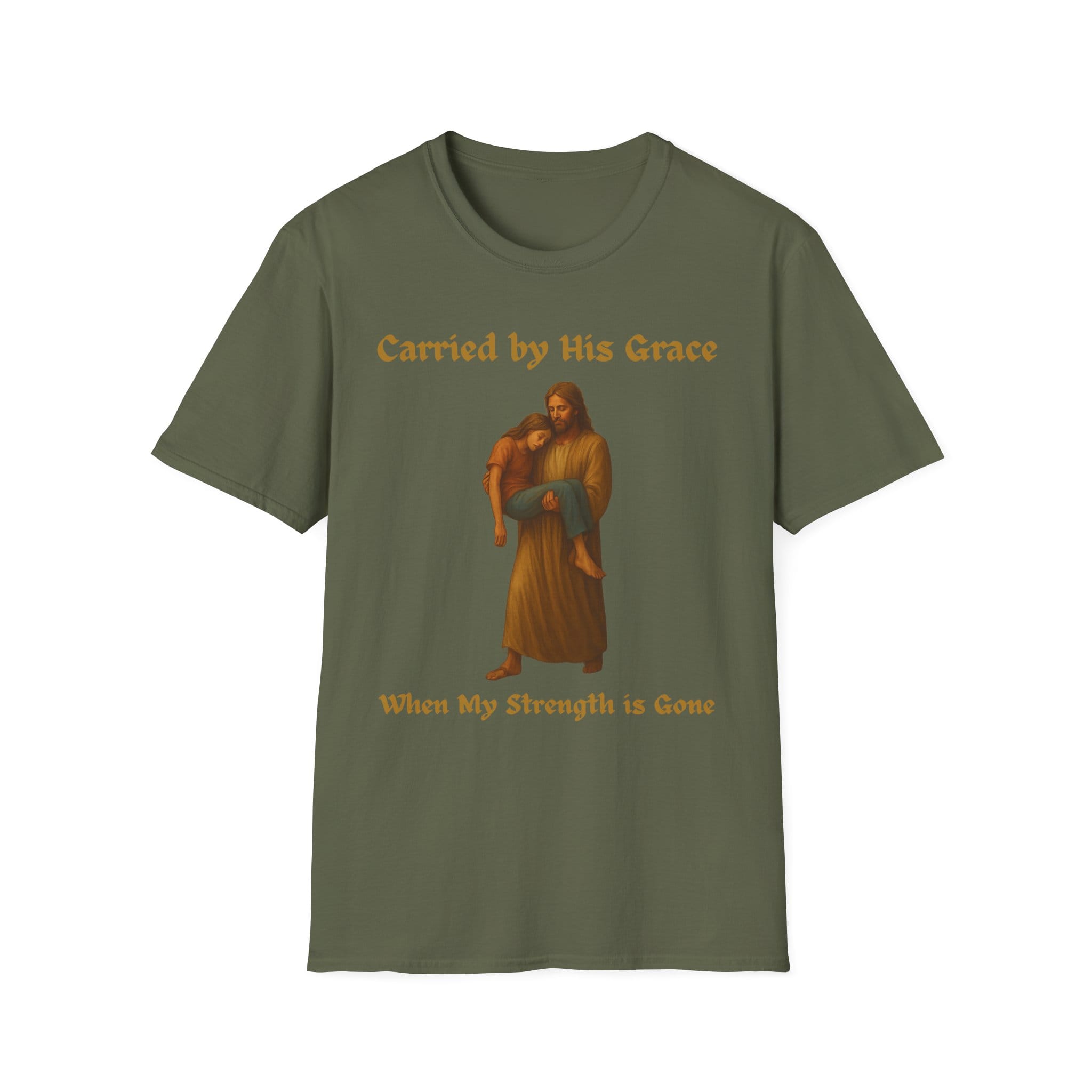 Military Green Short Sleeve Tee Carried by His Grace