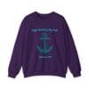 Purple Sweatshirt Hope Anchors My Soul