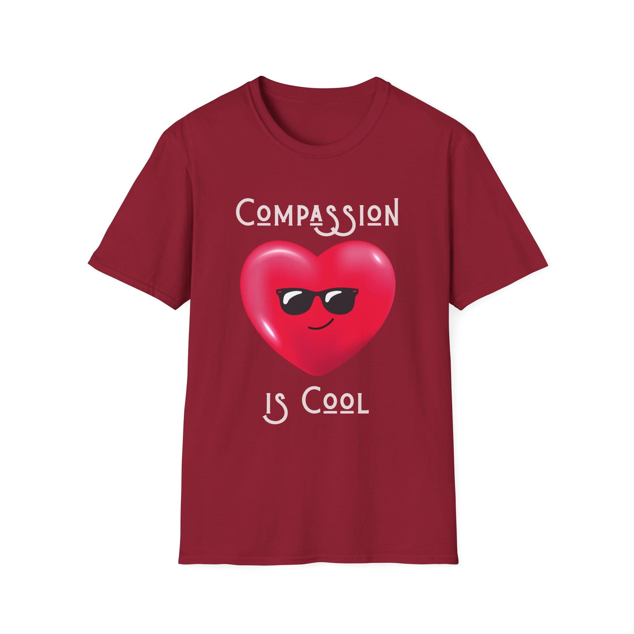 Cardinal Red Compassion is Cool Short Sleeve Tee
