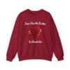Cardinal Red Sweatshirt Jesus Saw the Broken Hearted