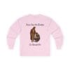 Light Pink Long Sleeve Tee Jesus Saw the Broken Woman