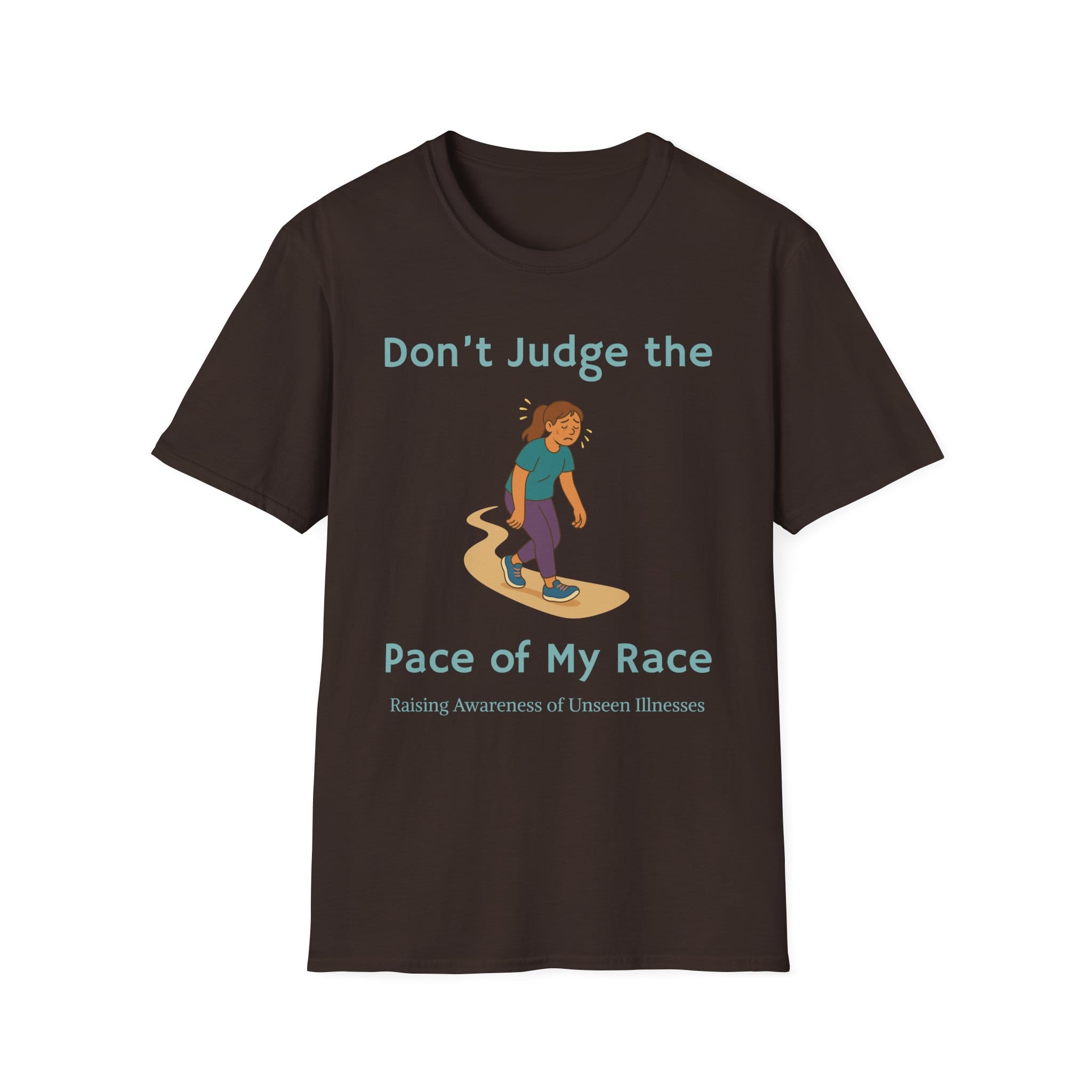 Dark Chocolate Short Sleeve Tee Pace of my Race