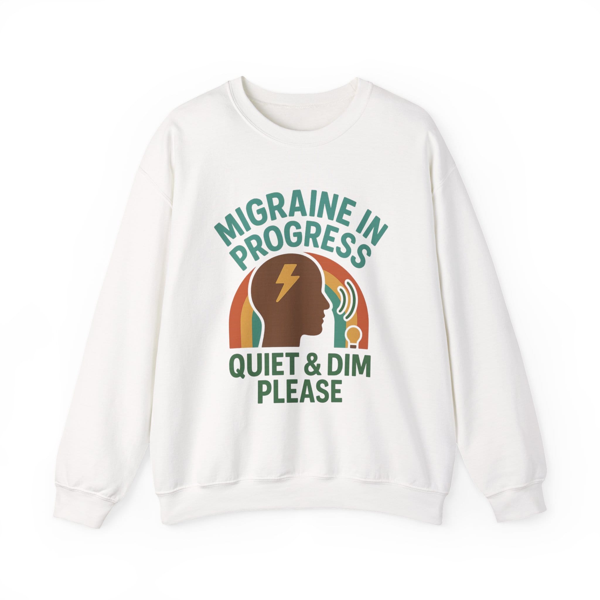 White Sweatshirt Quiet & Dim Migraine