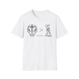White Short Sleeve Tee Faith > Fatigue