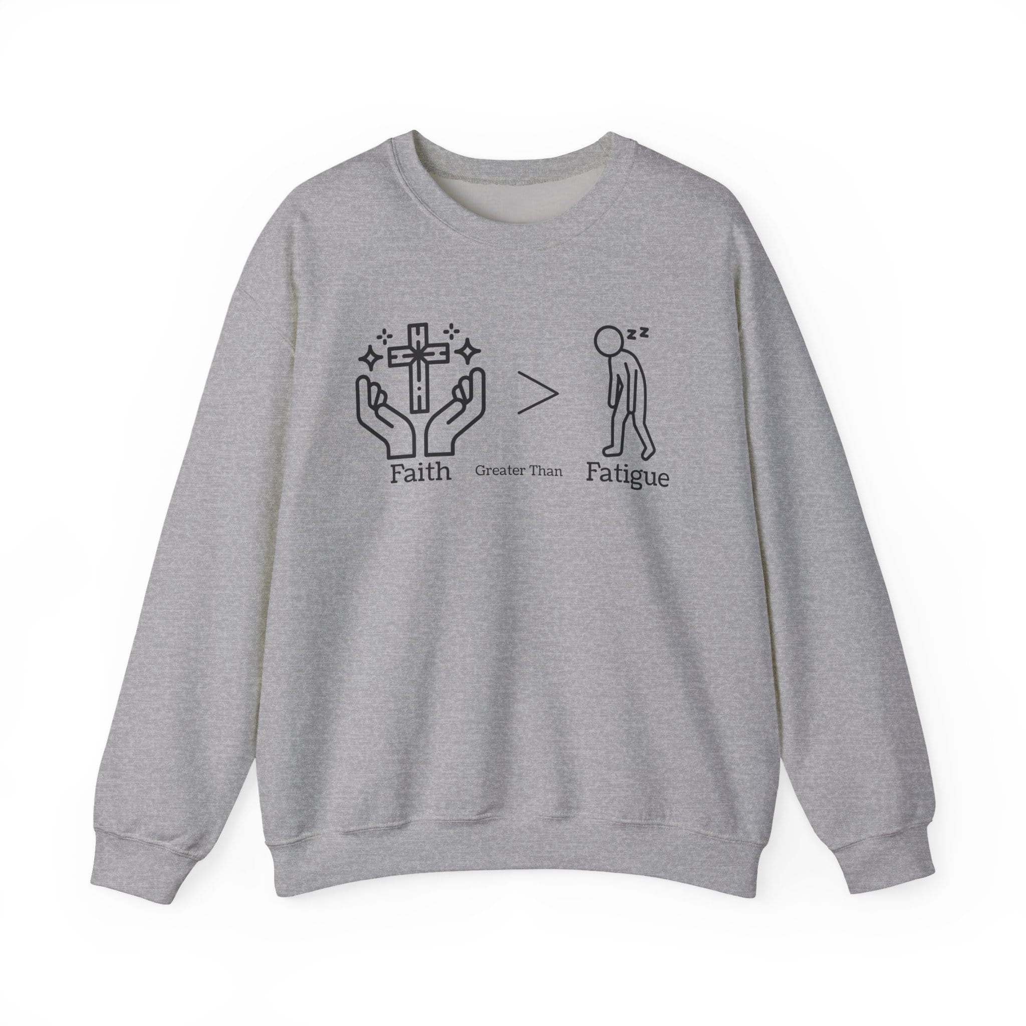 Sport Gray Sweatshirt Faith > Fatigue
