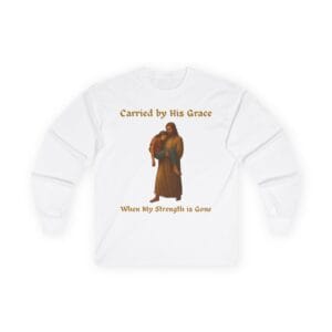White Long Sleeve Tee Carried by His Grace