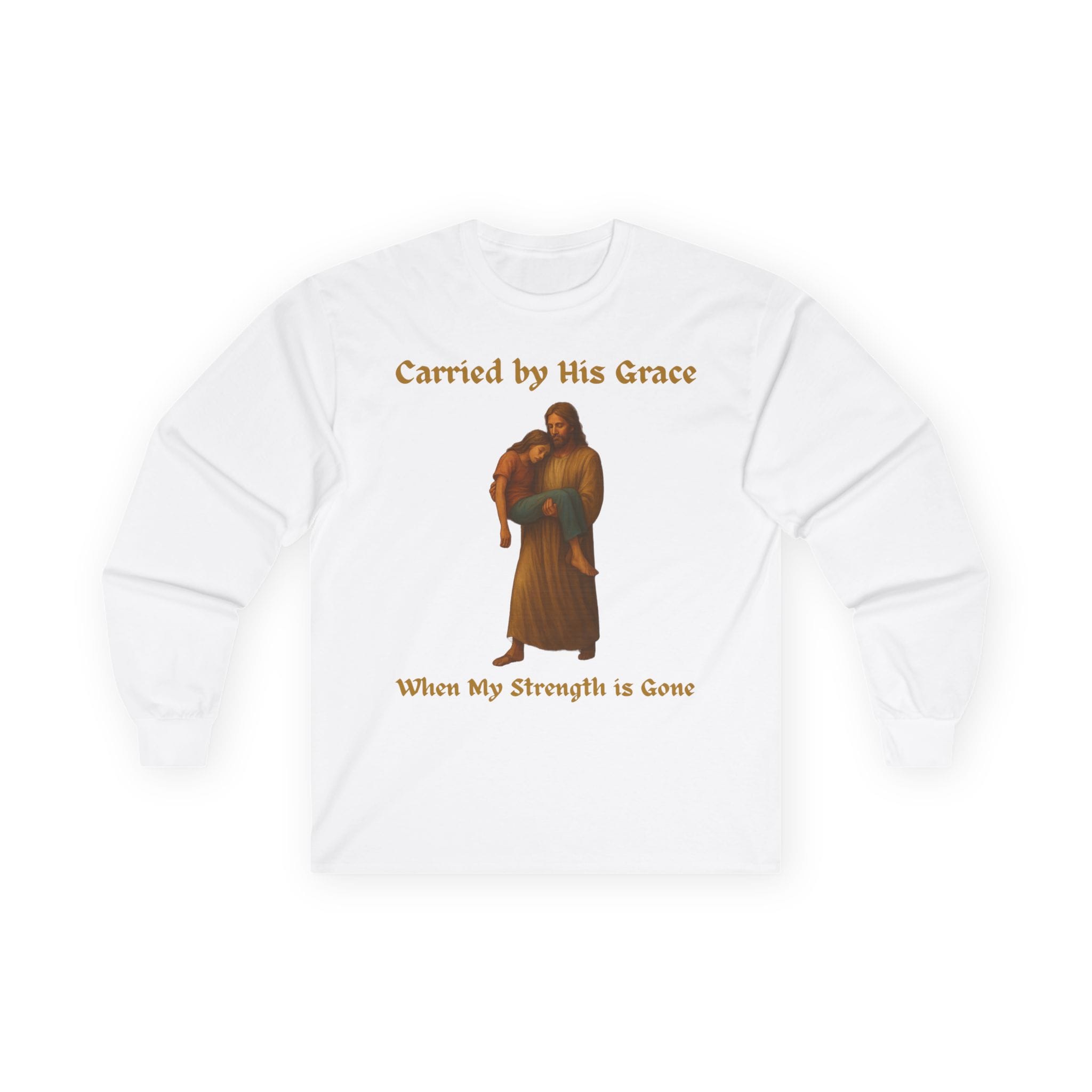 White Long Sleeve Tee Carried by His Grace