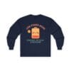Navy Blue Long Sleeve Tee Low Power Mode Battery