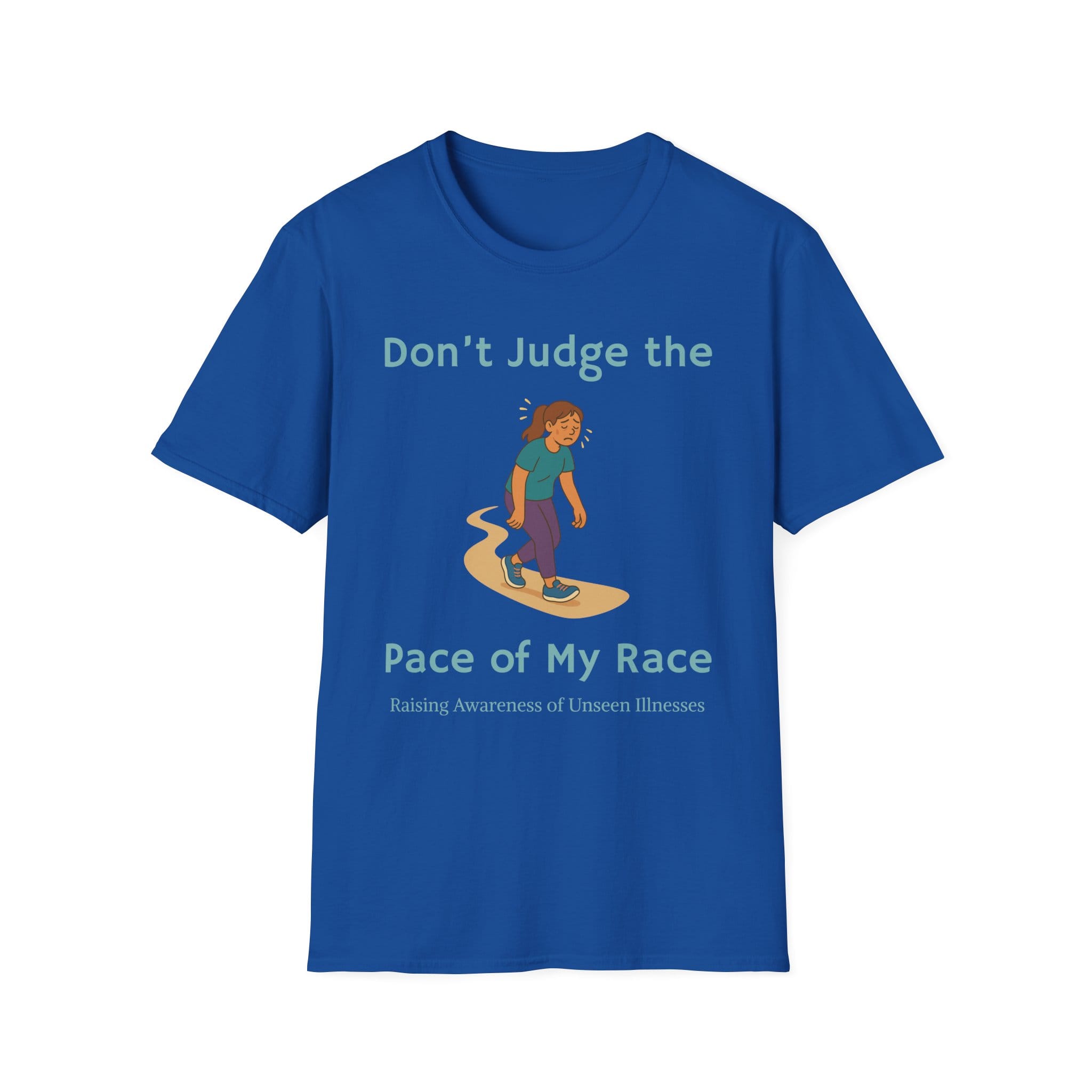 Royal Blue Short Sleeve Tee Pace of my Race