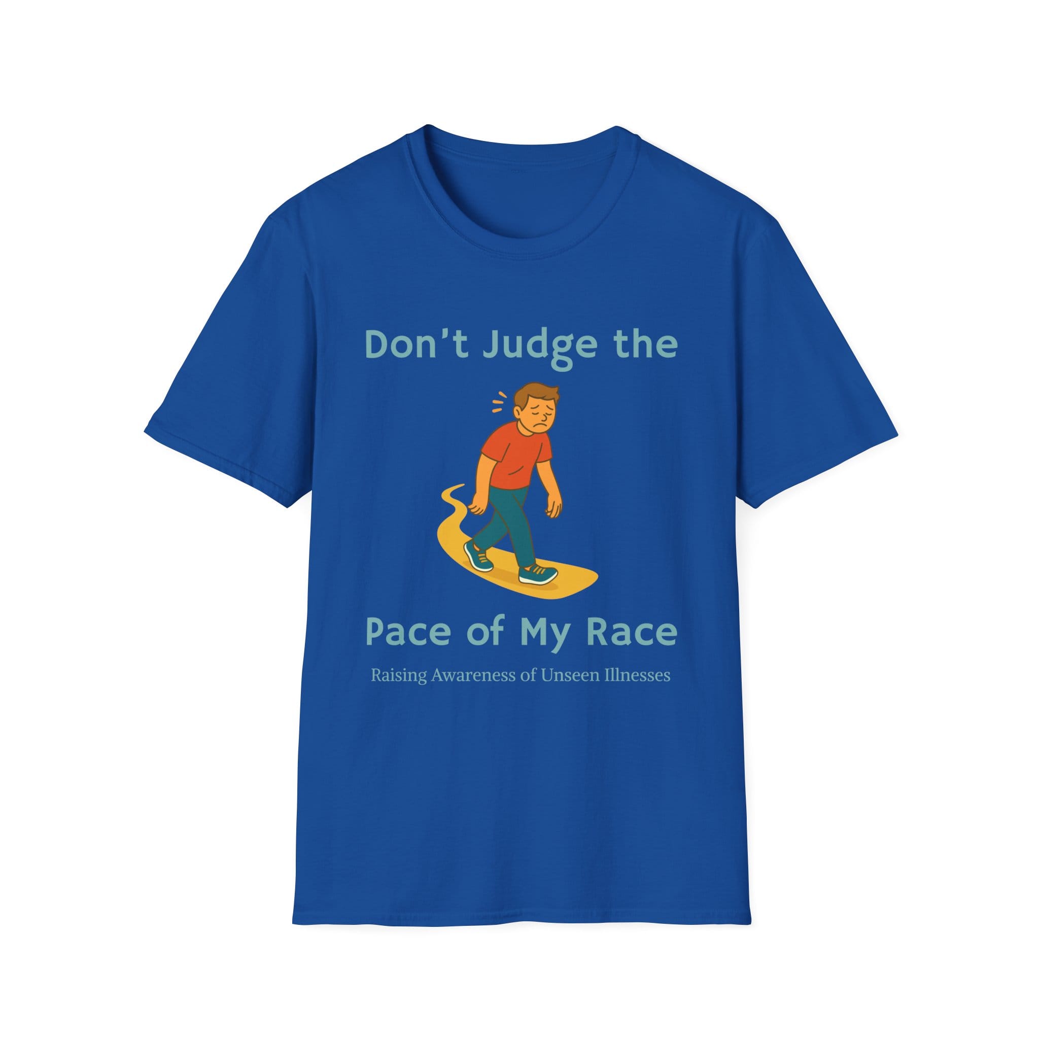 Royal Blue Short Sleeve Tee Pace of my Race Man