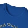 Royal Blue Short Sleeve Tee Kind Word Cure Sunflower