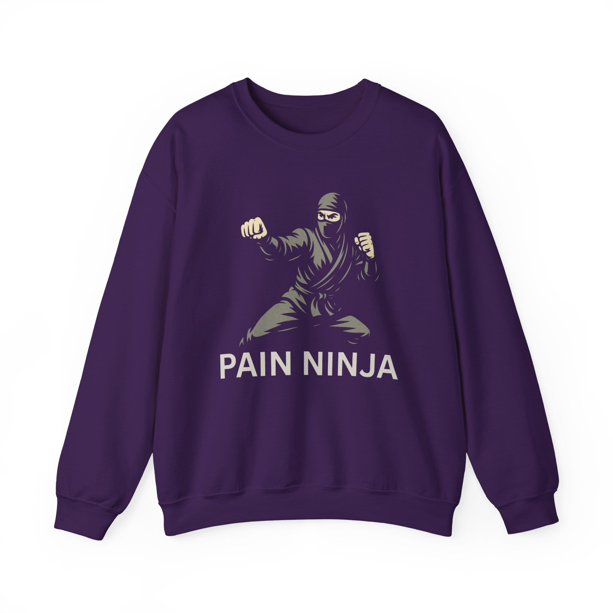 Purple Sweatshirt Pain Ninja Fists
