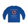 Royal Blue Long Sleeve Tee Patience & Kindness Lifeline