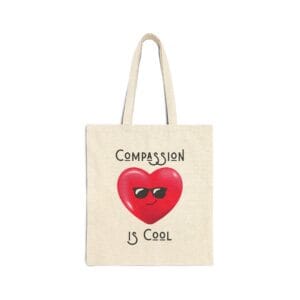 Natural Canvas Tote Compassion is Cool