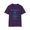 Purple Short Sleeve Tee Hope Anchors My Soul