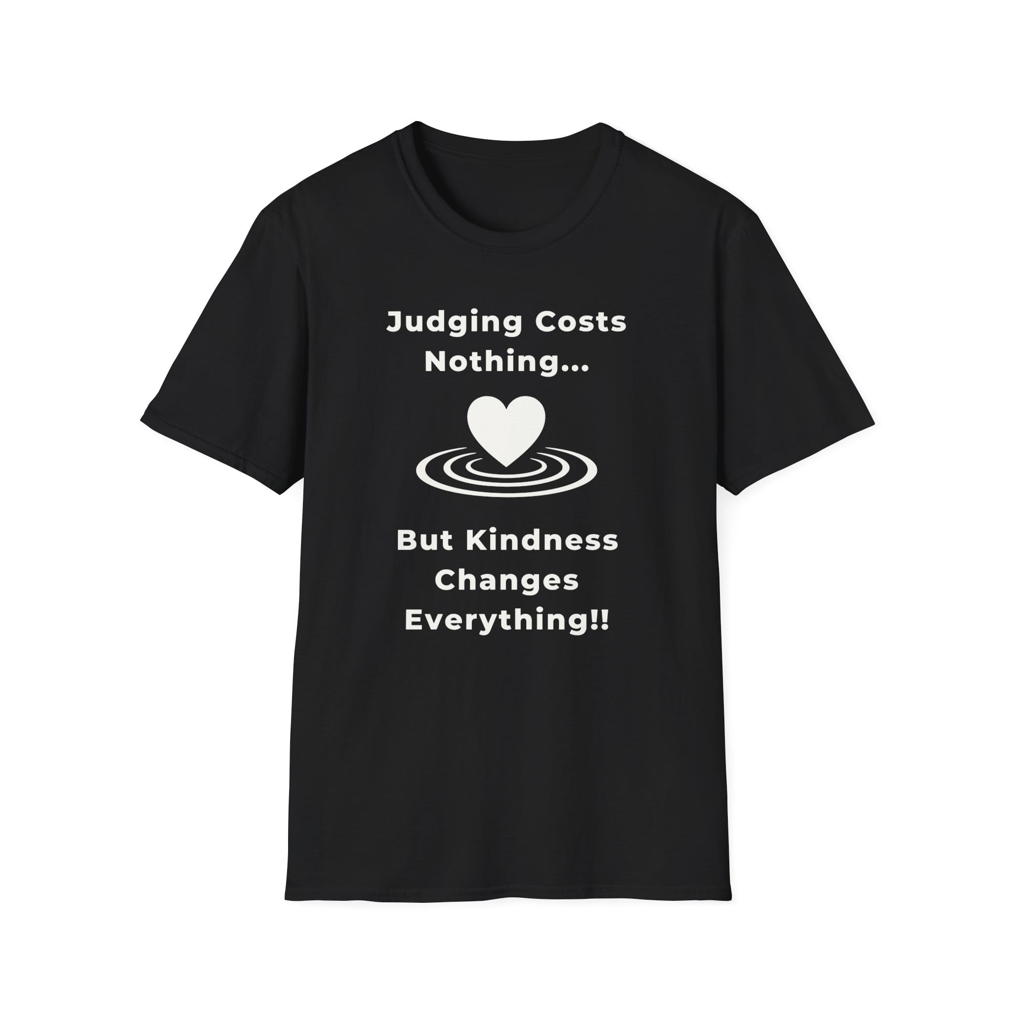 Black Short Sleeve Tee Kindness Changes Everything