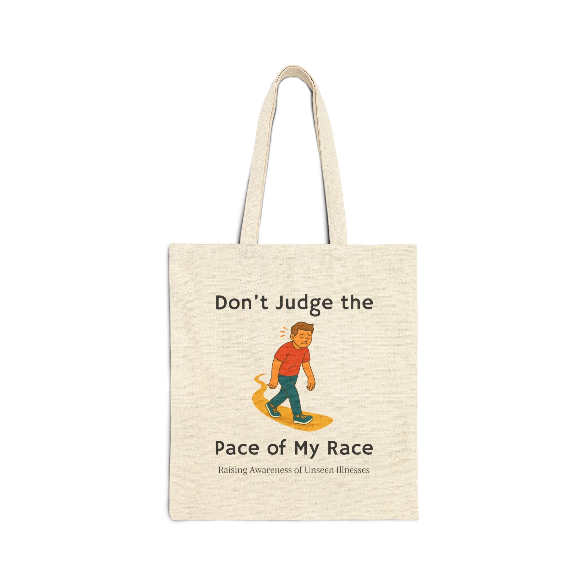 Canvas Tote Pace of my Race Man