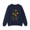 Navy Blue Sweatshirt Kindness Outweighs Pain